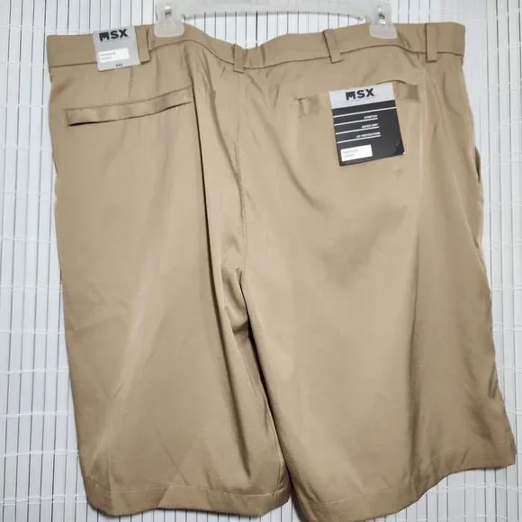 MSX Shorts Size 42 Khaki Premium Chino Quick Dry Uv Protection Stretch - Picture 10 of 13